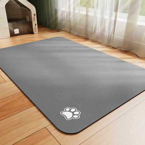 Dog Feeding Mat — Absorbent Non-Slip Placemat for Food & Water Bowls