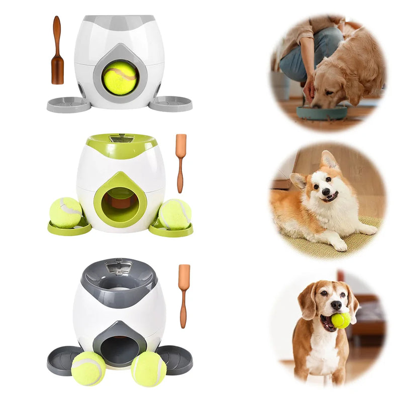 Automatic Dog Ball Launcher — Interactive Tennis Ball Thrower for Medium & Small Dogs