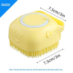 2-in-1 Dog Bathing Brush — Shampoo Dispenser & Massage Brush for Dogs